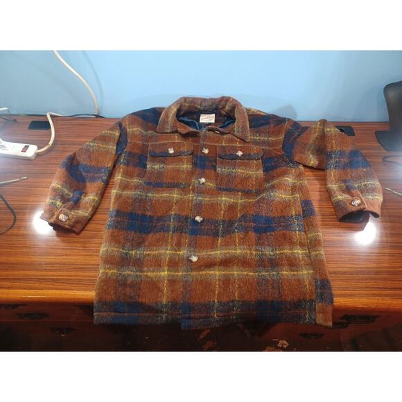 Universal Thread Jacket Women Retro Plaid Striped Size Large Funky Button Up - Picture 6 of 10